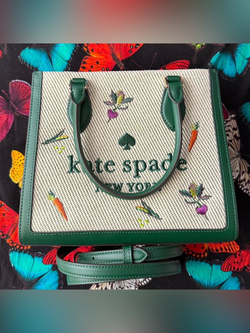 Kate Spade Ellie Harvest Embroidered Small Tote Bag